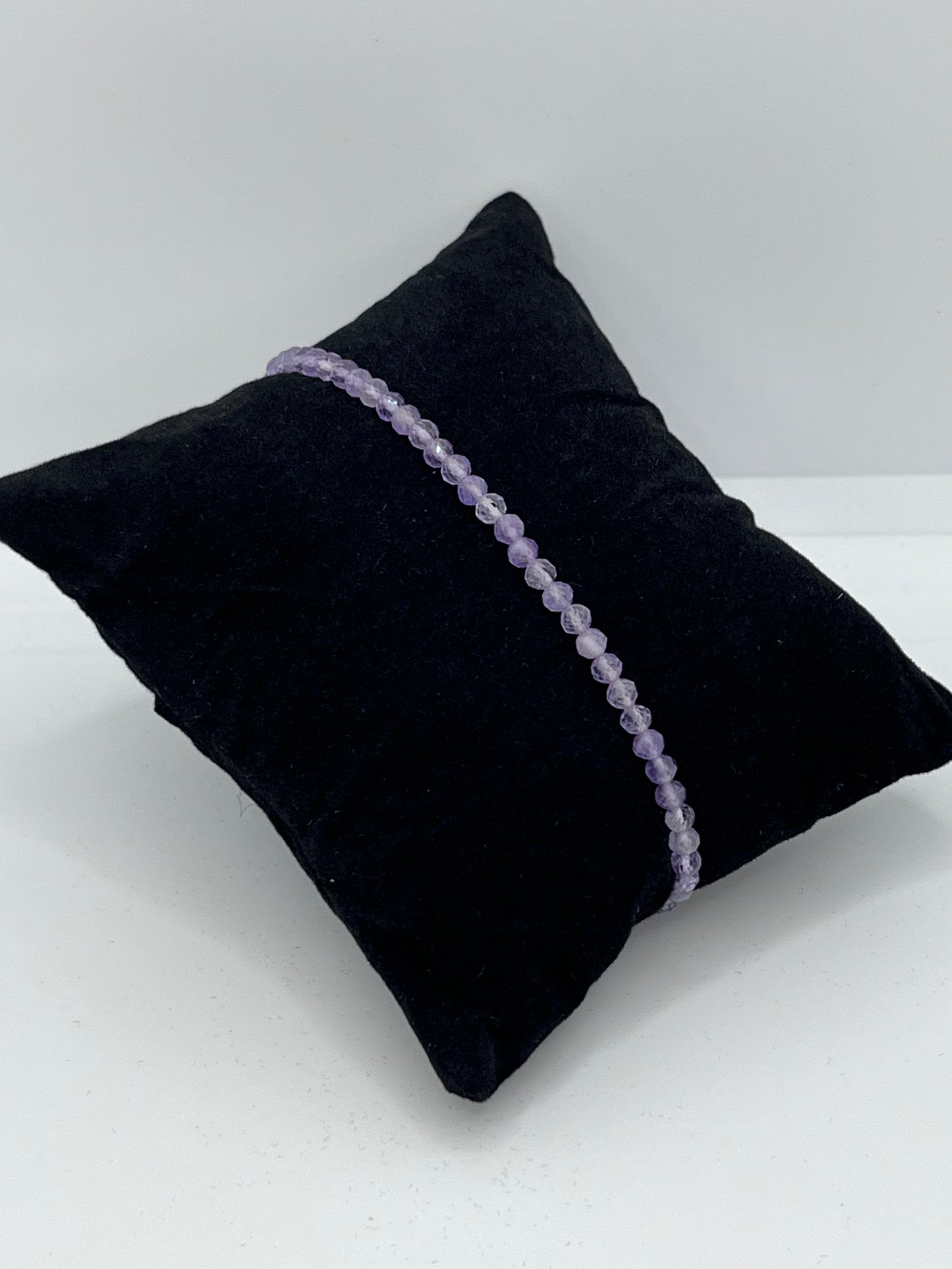 Ametyst facet armbånd