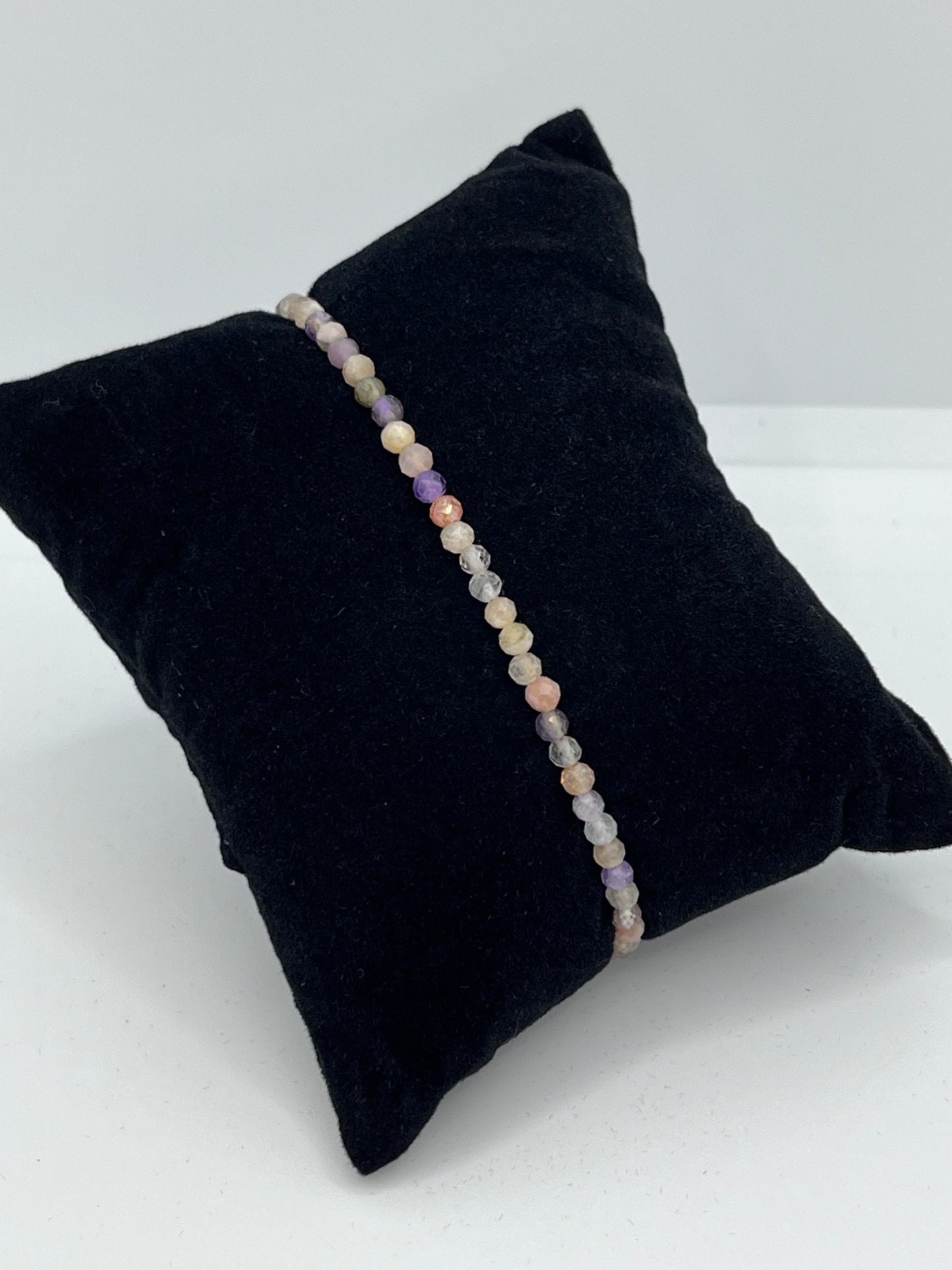 Jordbær Quartz facet armbånd