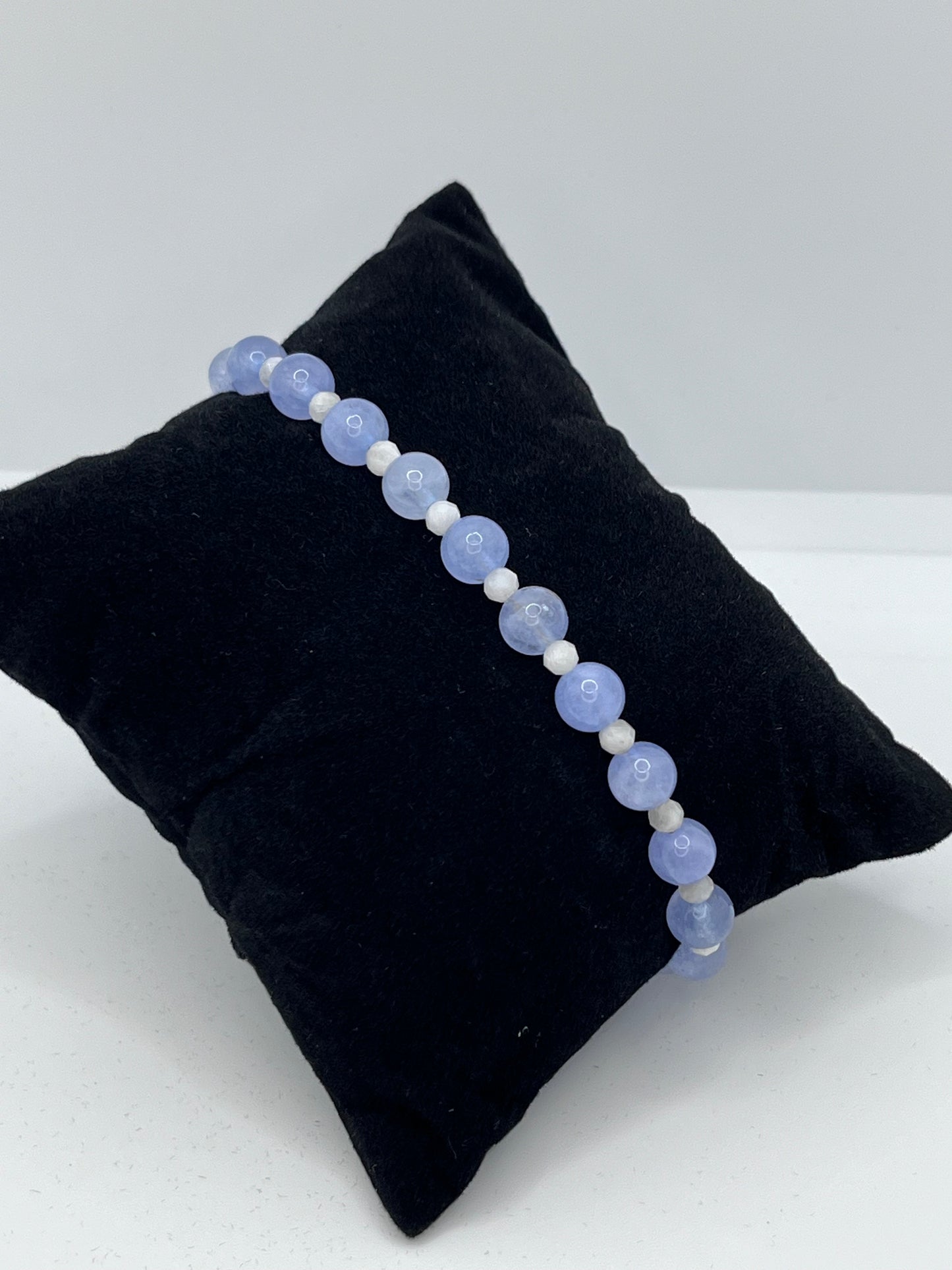 Akvamarin og Månesten armbånd