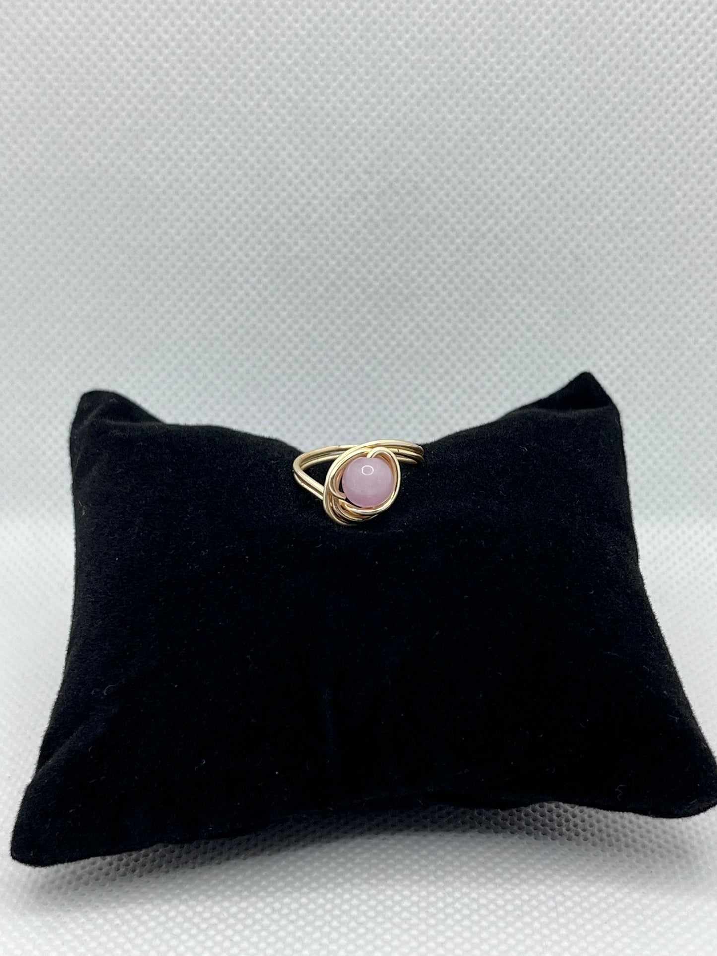 Wrappy Rose Quartz ring
