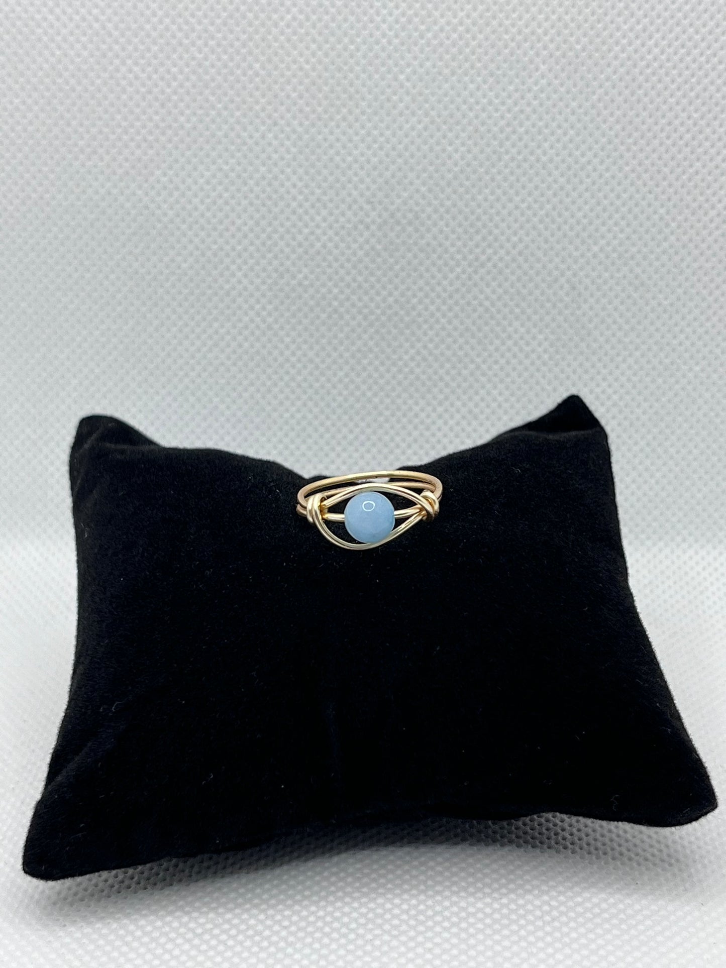 Wrappy Aquamarin ringe