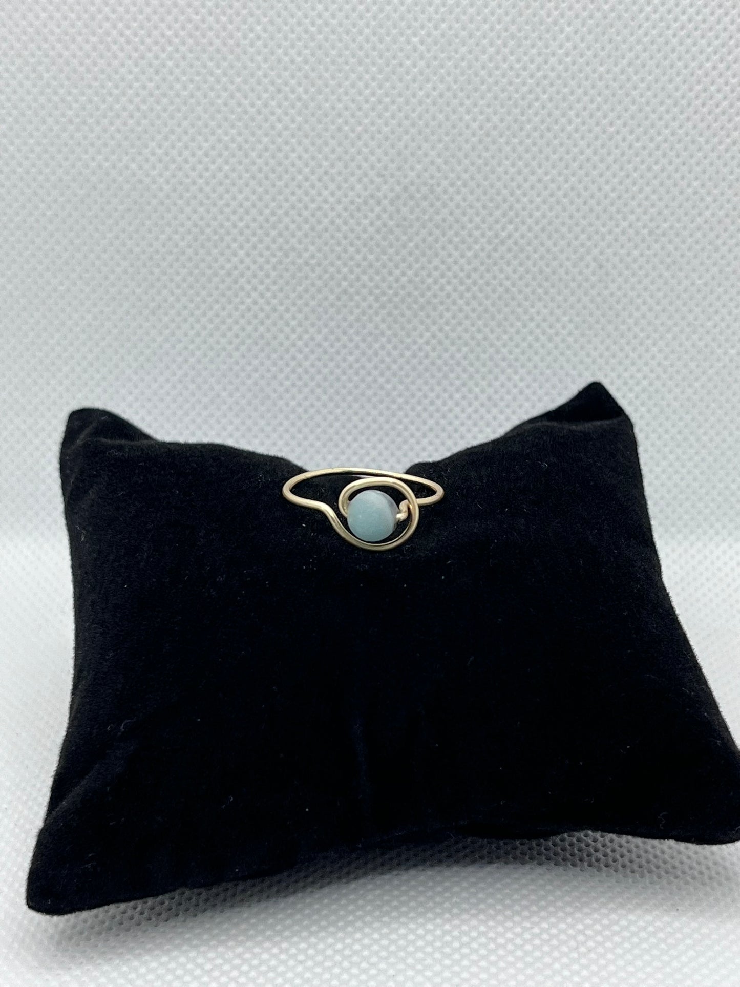 Wrappy Amazonit ring