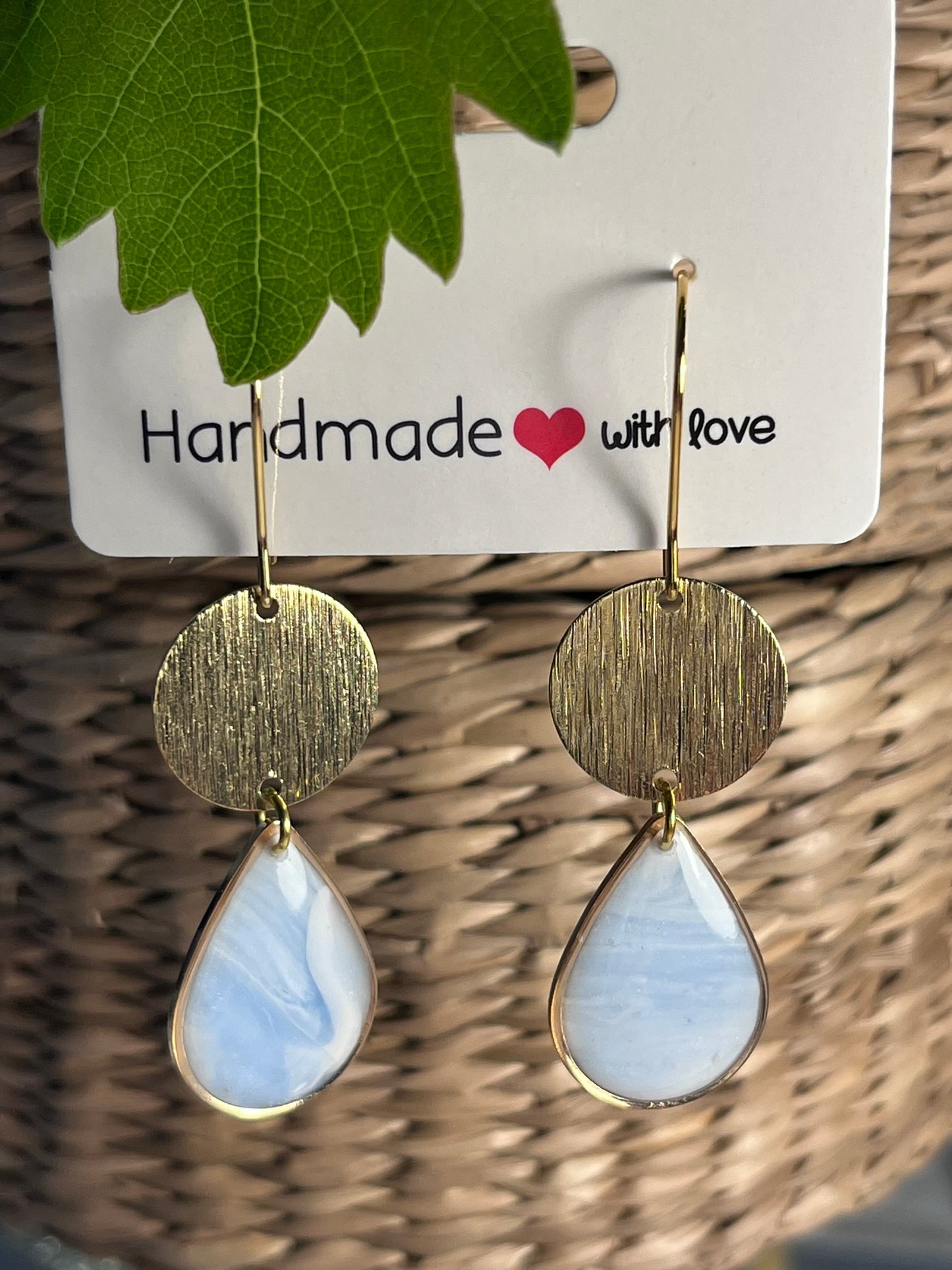 Marble drop øreringe