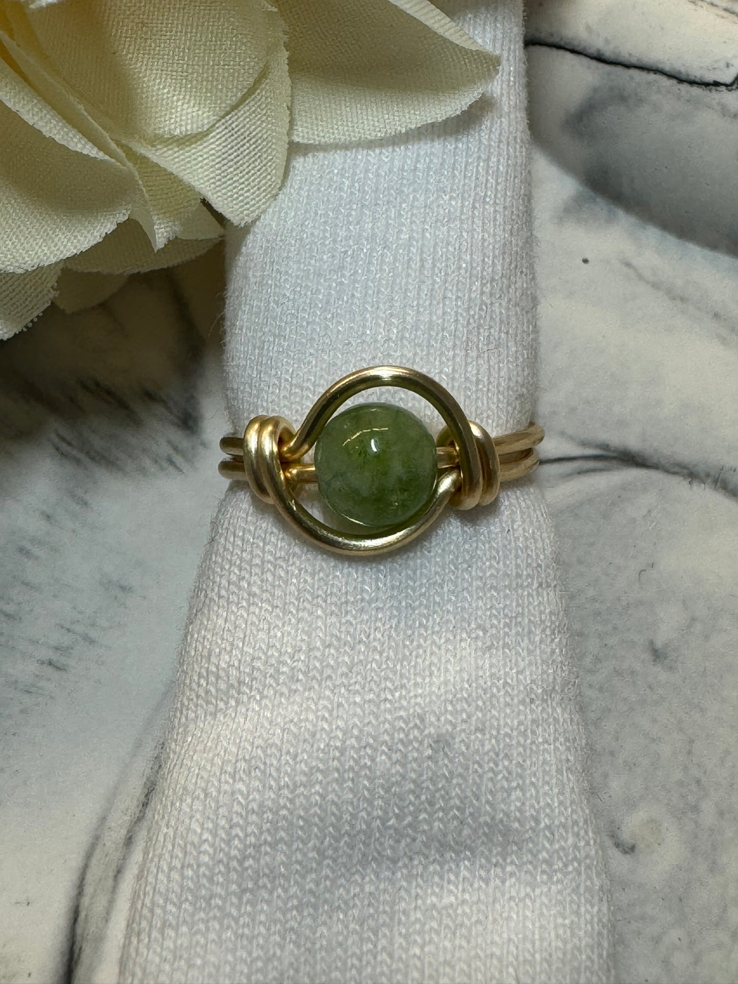 Wrappy Peridot ring