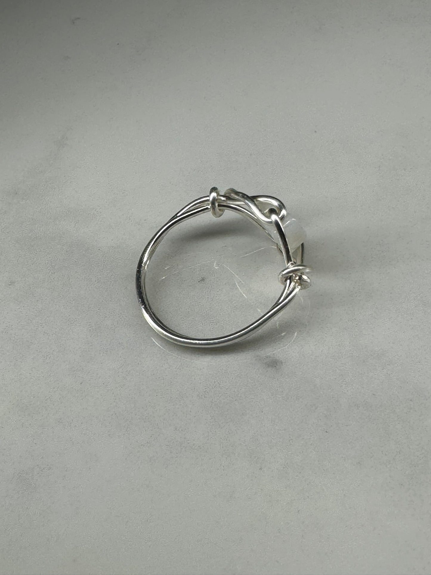 Wrappy Pearly Heart ring