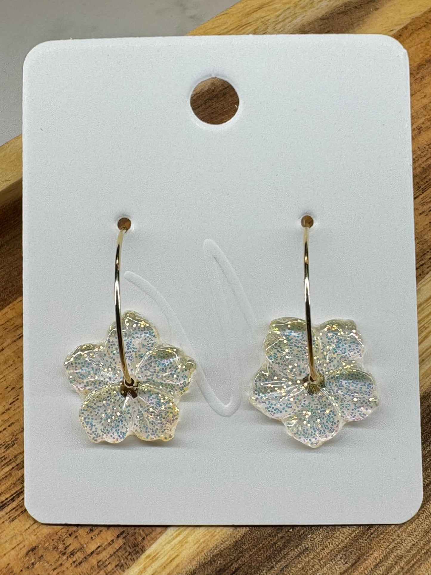 Glassy flower hoops