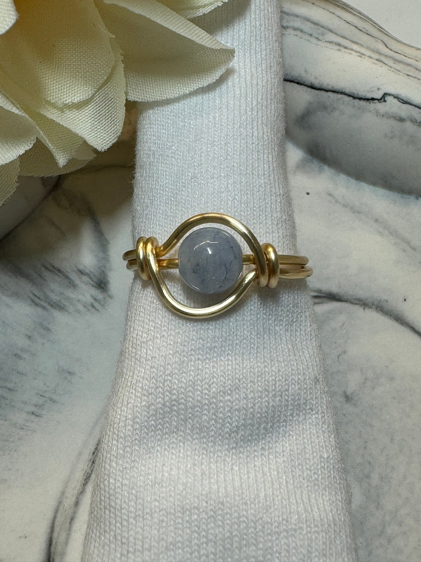 Wrappy Chalcedon ring