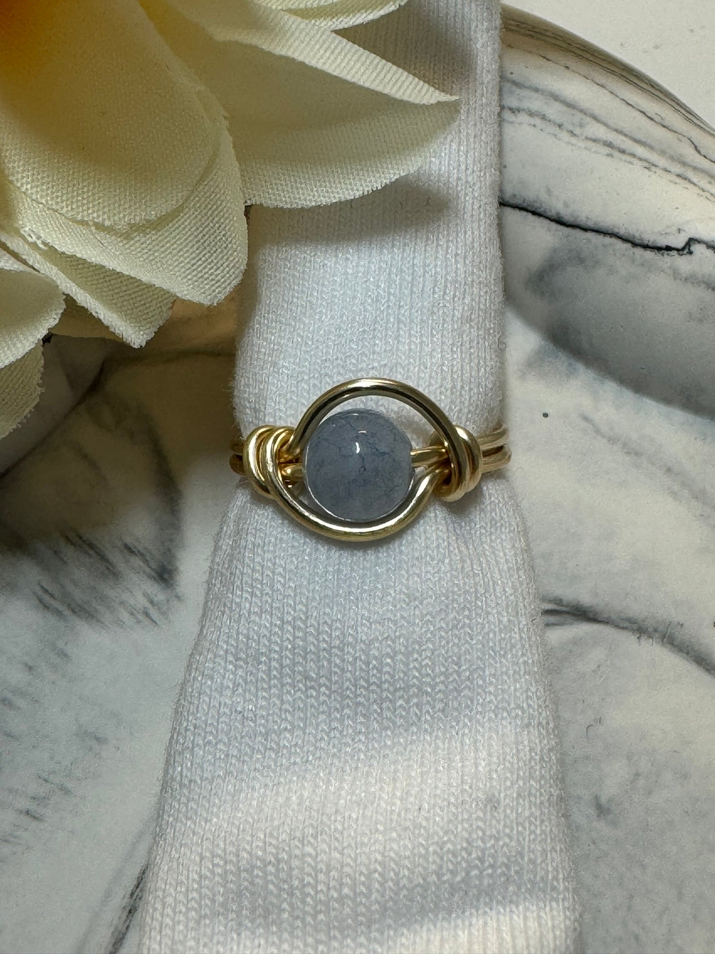 Wrappy Chalcedon ring